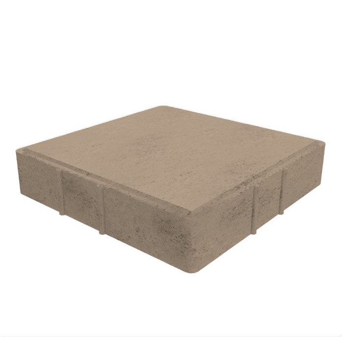 Квадратная тротуарная плитка 500х500х50 Бежевый
